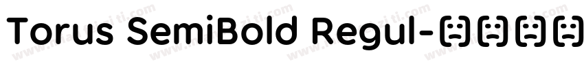 Torus SemiBold Regul字体转换